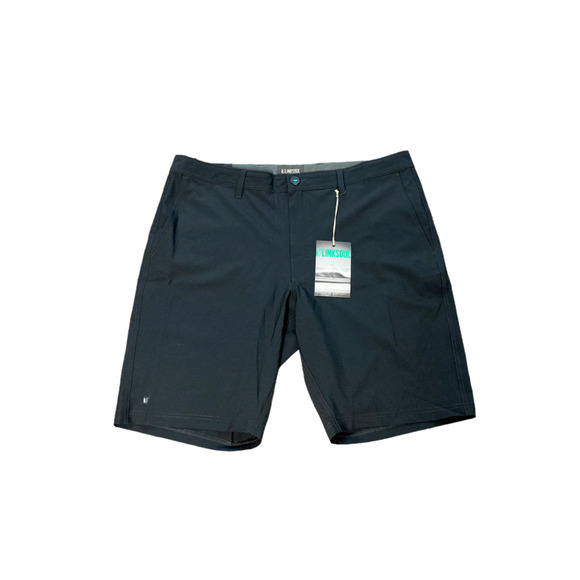 Link Soul NEW 38 Black Boardwalker Shorts Hybrid Shorts for Land & Sea - Picture 1 of 3